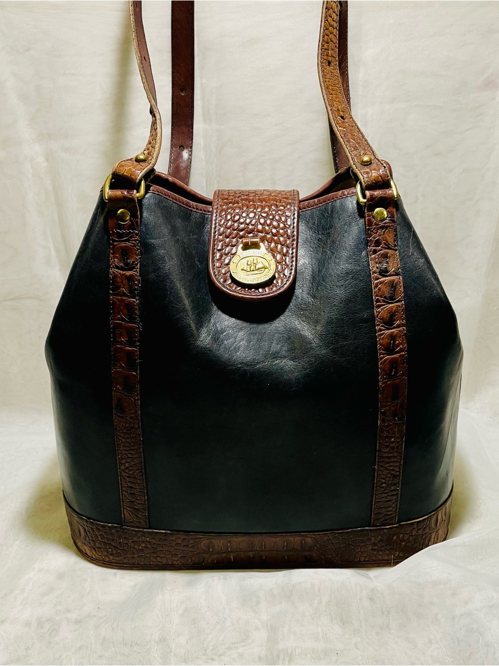 Brahmin Tuscan Melbourne Collection Bucket/Shoulder Bag ⭐️Vintage⭐️
